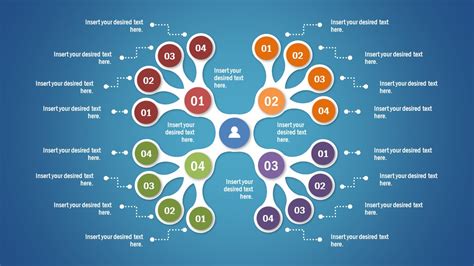 4-Branch Awesome Tree Diagram Template for PowerPoint - SlideModel