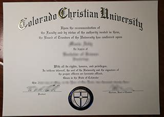 Order Colorado Christian University degree, 购买科罗拉多基督教大学文凭