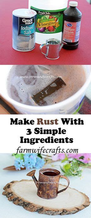 the ingredients to make rust with 3 simple ingredients