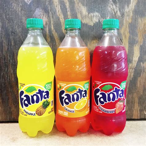 Fanta Pineapple - 20oz Fanta Orange - 20oz Fanta Strawberry - 20oz