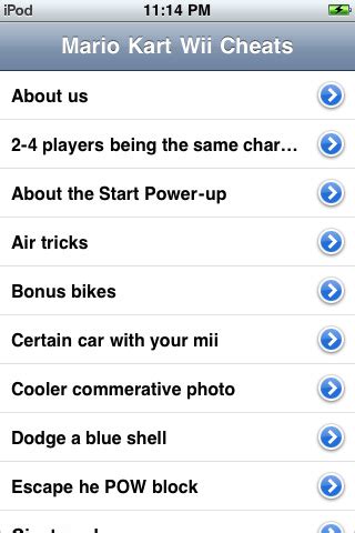Cheats for Mario Kart Wii 1.0 App for iPad, iPhone - Reference - app by ...