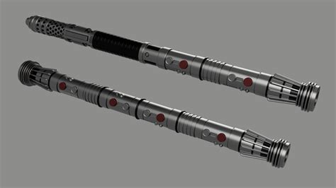 ArtStation - Darth Maul Double-Bladed Lightsaber Pack - Interlocking ...