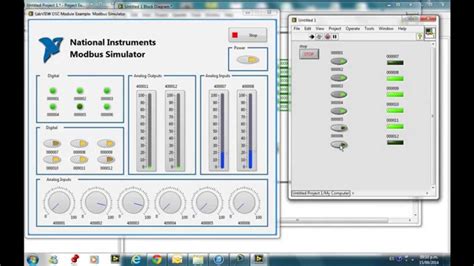 Modbus simulator with LabVIEW - YouTube