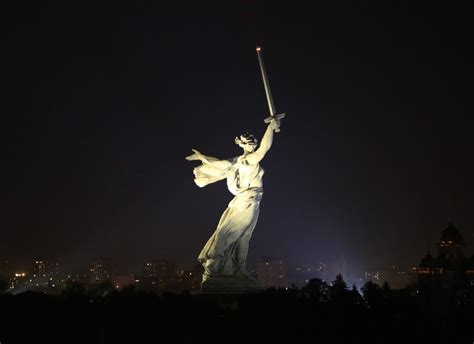 Motherland Calls statue at night | Smithsonian Photo Contest ...