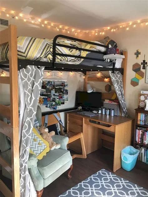 Lofted Bed with Better Homes and Gardens Storage Cube Shelf