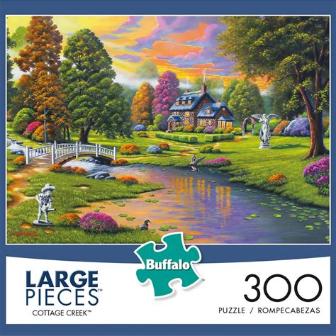 Buffalo Games Cottage Creek - 300 Large Pieces Jigsaw Puzzle - Walmart ...