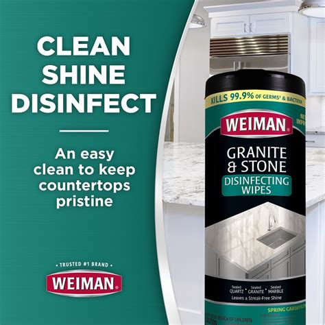 Granite & Stone Disinfecting Wipes | Weiman