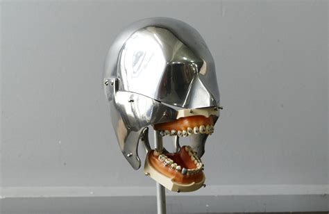 Vintage Aluminum Dental Manikin with Orthodontic Teeth Set — AGENT ...