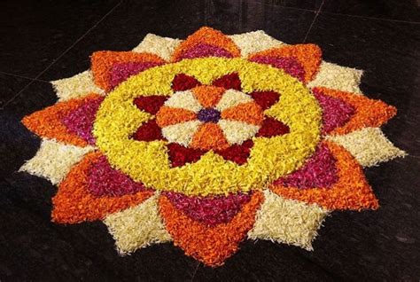 Top 10 Eye Catching Flower Rangoli Designs For Diwali