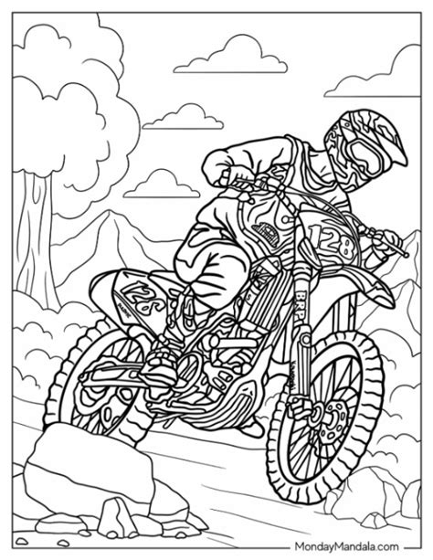 Free Printable Dirt Bike Coloring Pages