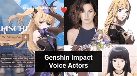 Genshin Impact Voice Actors - Who's The Voice Behind Cute Characters ...