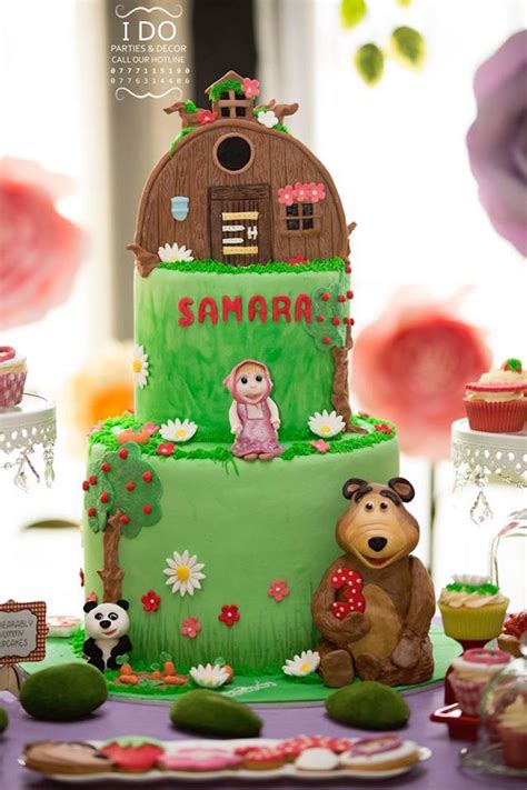 Masha and the bear birthday cakes - kerasierra