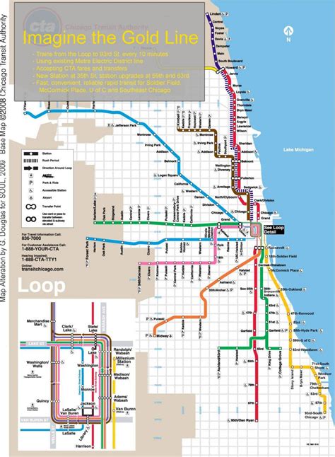 Map Of Blue Line Chicago - Park Houston Map