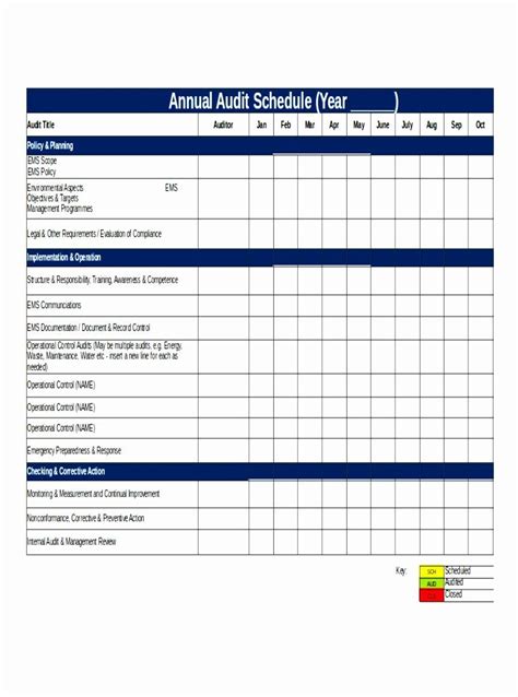 Internal Audit Template - Excel Templates - Excel Templates