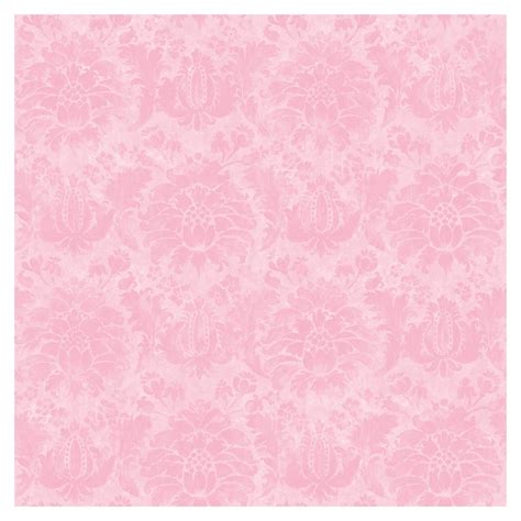 Allen + roth Pink Princess Damask Wallpaper at Lowes.com