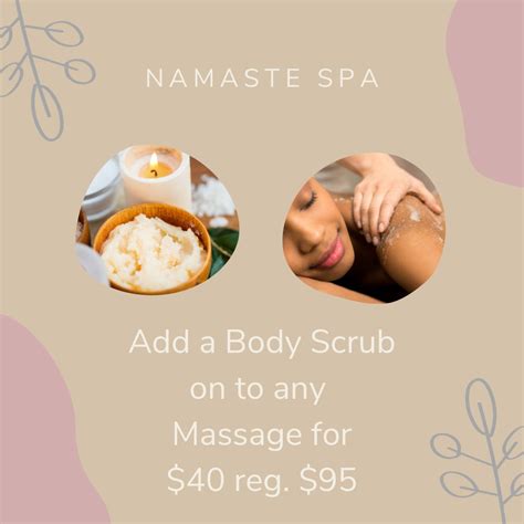 Specials Namaste Spa