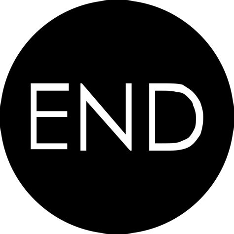 The END Transparent PNG, The End Sign Images - Free Transparent PNG Logos