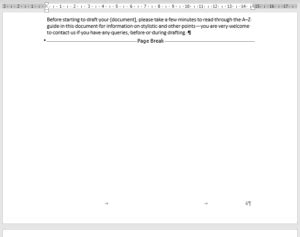 Microsoft Word Page Breaks. - Technoview