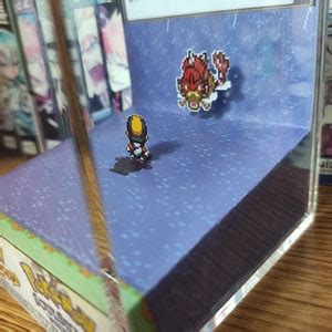 Red Gyarados lake of Rage, Red Shiny Gyarados 3D Diorama Cube, Red ...