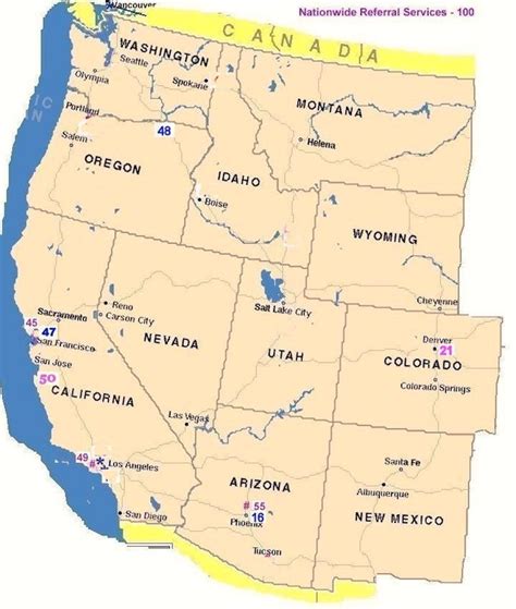 Map Of Usa West Coast – Topographic Map of Usa with States