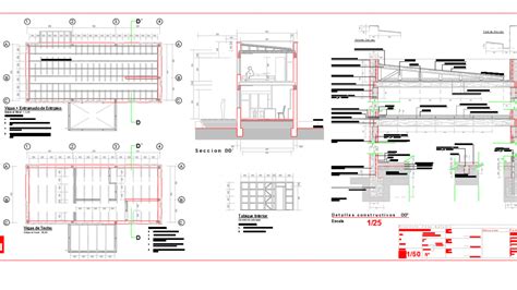 Mezzanine Constructive Details Free Autocad