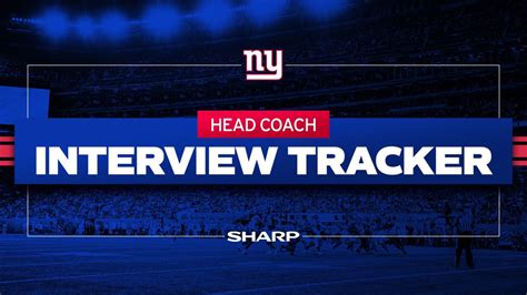 New York Giants Head Coach Interview Tracker | View candidates list