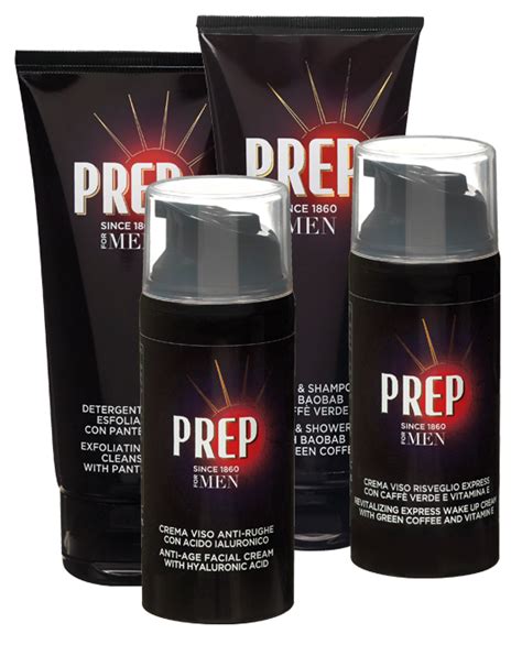 PREP - Crema Antirughe Uomo Skin Care Detergente Viso Esfoliante Sicuro ...