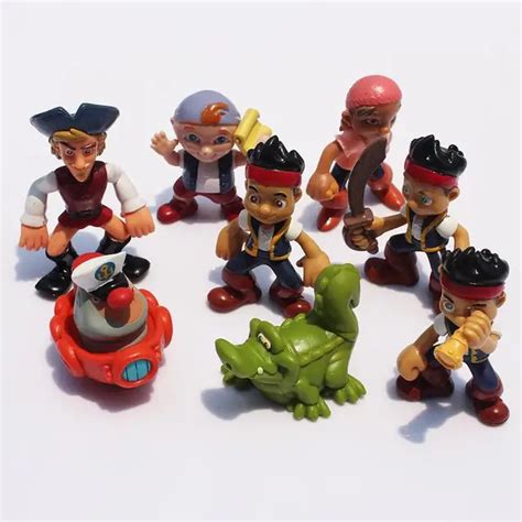 8pcs/set Jake And The Neverland Pirates Figures PVC Toy Gift For Kids ...