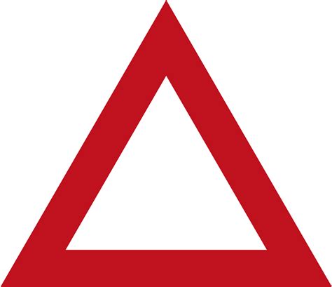 Download Red Triangle Logo Photo - Blank Warning Road Signs PNG Image ...