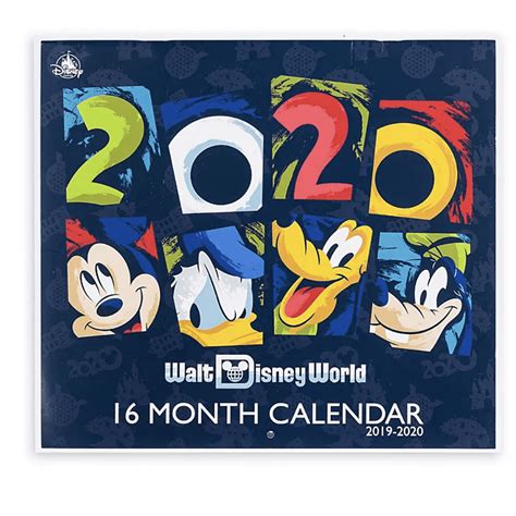 Disney Parks 2020 Walt Disney World 16 Month Wall Calendar New Sealed ...