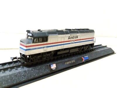 Amercom N scale Diesel Locomotive USA F40PH AMtrack train diecast ...