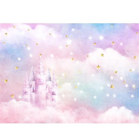 Dream Pink Castle Background for Baby Photography NB-408 | Fondos de ...