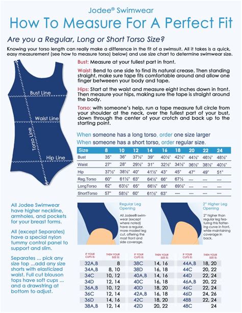 Bathing Suit Size Conversion Chart