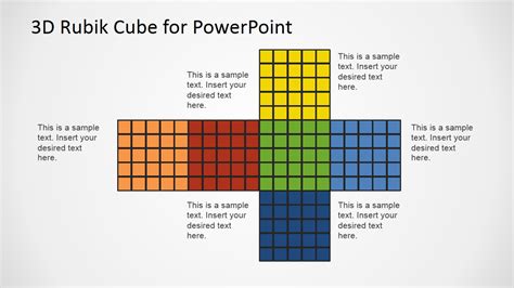 Rubik's Cube Flat Design of Faces - SlideModel