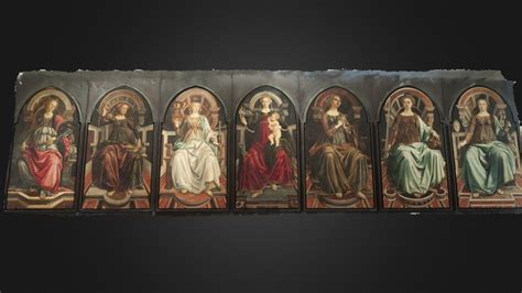 The Seven Virtues Polyptych--Test 1 - 3D model by Florence As It Was ...