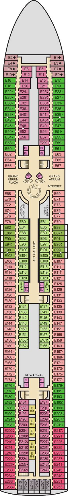 Carnival Sensation Deck Plans: Ship Layout, Staterooms & Map - Cruise ...