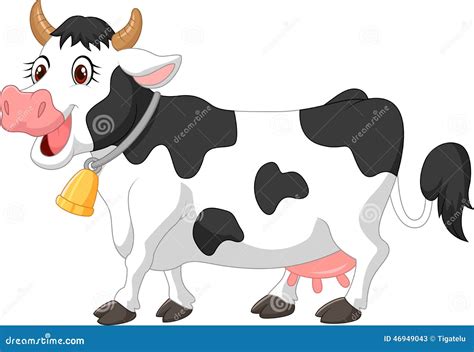 Happy Cartoon Cow Stock Vector - Image: 46949043