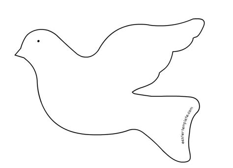 Printable Dove Outline