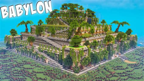 I Built the Hanging Gardens of Babylon in Minecraft - YouTube