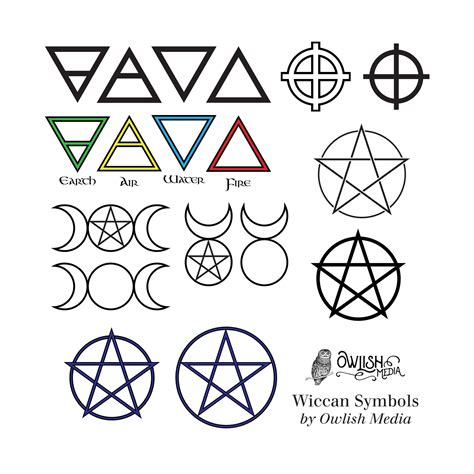 Wiccan / Pagan Symbols Clip Art Vector - Etsy Canada