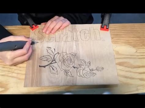 Dremel Wood Engraving - lettering - YouTube