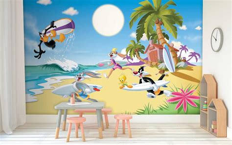 LOONEY TUNES BEACH PARTY WALLMURAL WB2169 | Evershine Wall