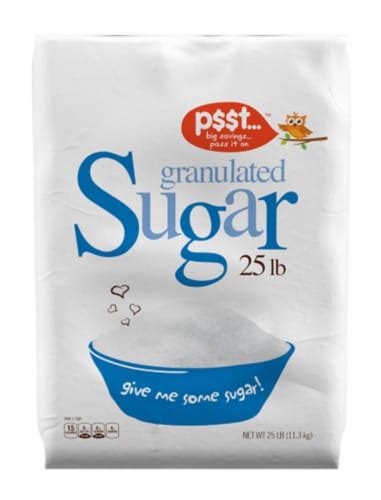 p$$t... Granulated Sugar, 25 lb - Kroger