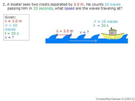 Examples of Wave Speed - YouTube