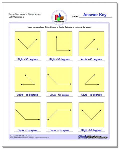 Lines Rays And Angles 4th Grade Worksheets