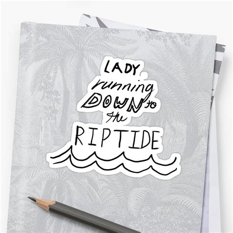 "Riptide" Sticker by SaranTheBomb | Redbubble