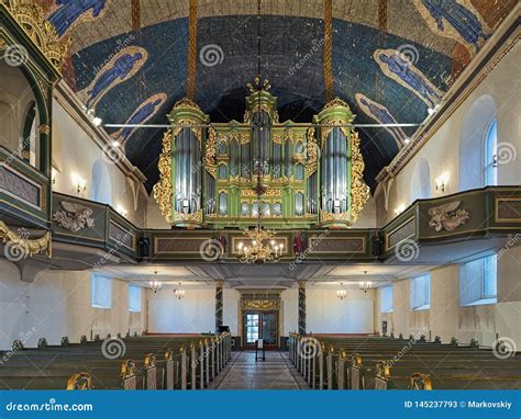 Interior of Oslo Cathedral with Main Organ, Norway Editorial Stock ...