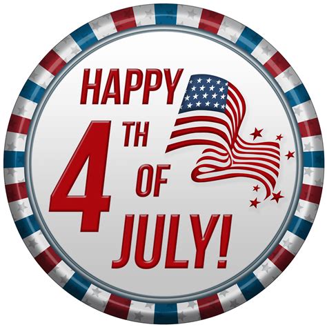 Happy 4th Of July USA Clip Art PNG Image