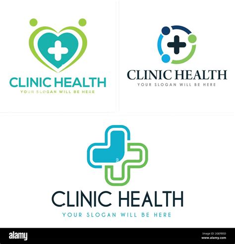 Medical clinic health care logo design Stock Vector Image & Art - Alamy