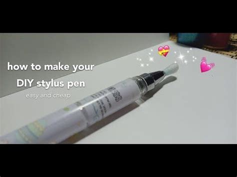 How to make your D.I.Y stylus pen at home | Diy stylus, Stylus pen diy ...